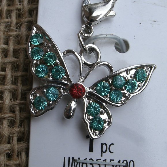 Butterfly Charm with Sets Lobster Clasp - Picture 3 of 10